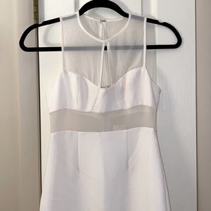 BCBGeneration Fitted White Midi Dress - Brand New!